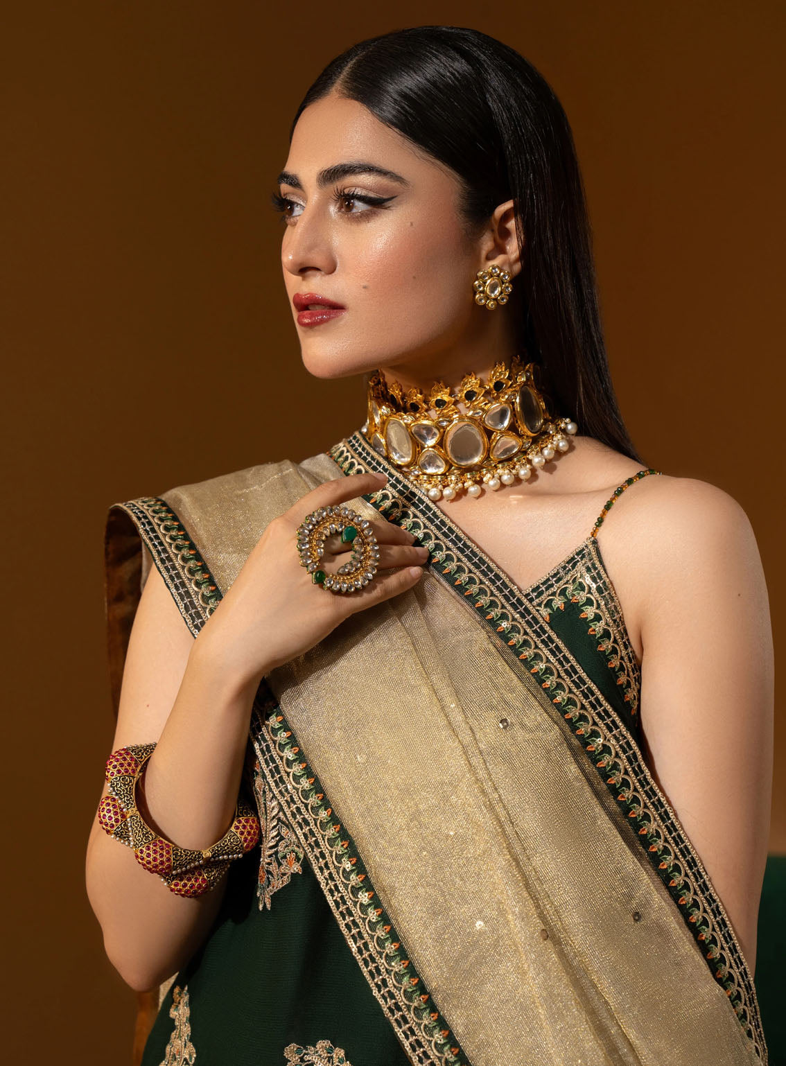 HemStitch Wedding Festive Embroidered Chiffon 3 Piece Unstitched Suit HS24W WDU-03 DHANI HemStitch Wedding Festive Embroidered Chiffon 3 Piece Unstitched Suit HS24W WDU-03 DHANI