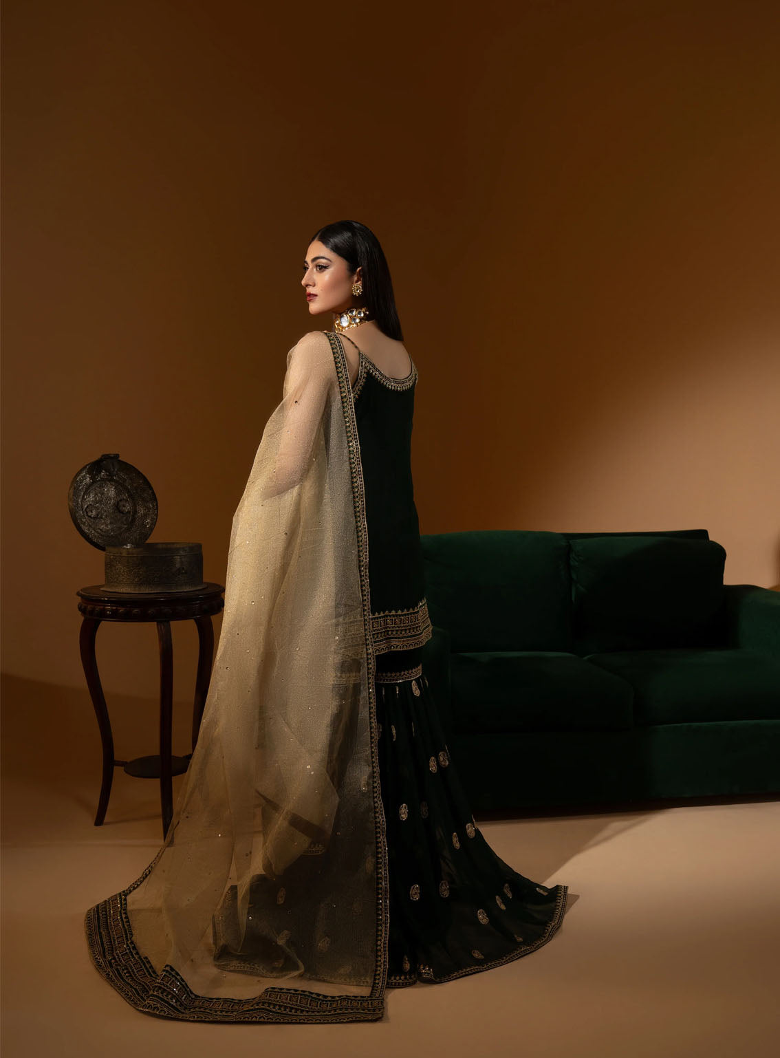 HemStitch Wedding Festive Embroidered Chiffon 3 Piece Unstitched Suit HS24W WDU-03 DHANI HemStitch Wedding Festive Embroidered Chiffon 3 Piece Unstitched Suit HS24W WDU-03 DHANI