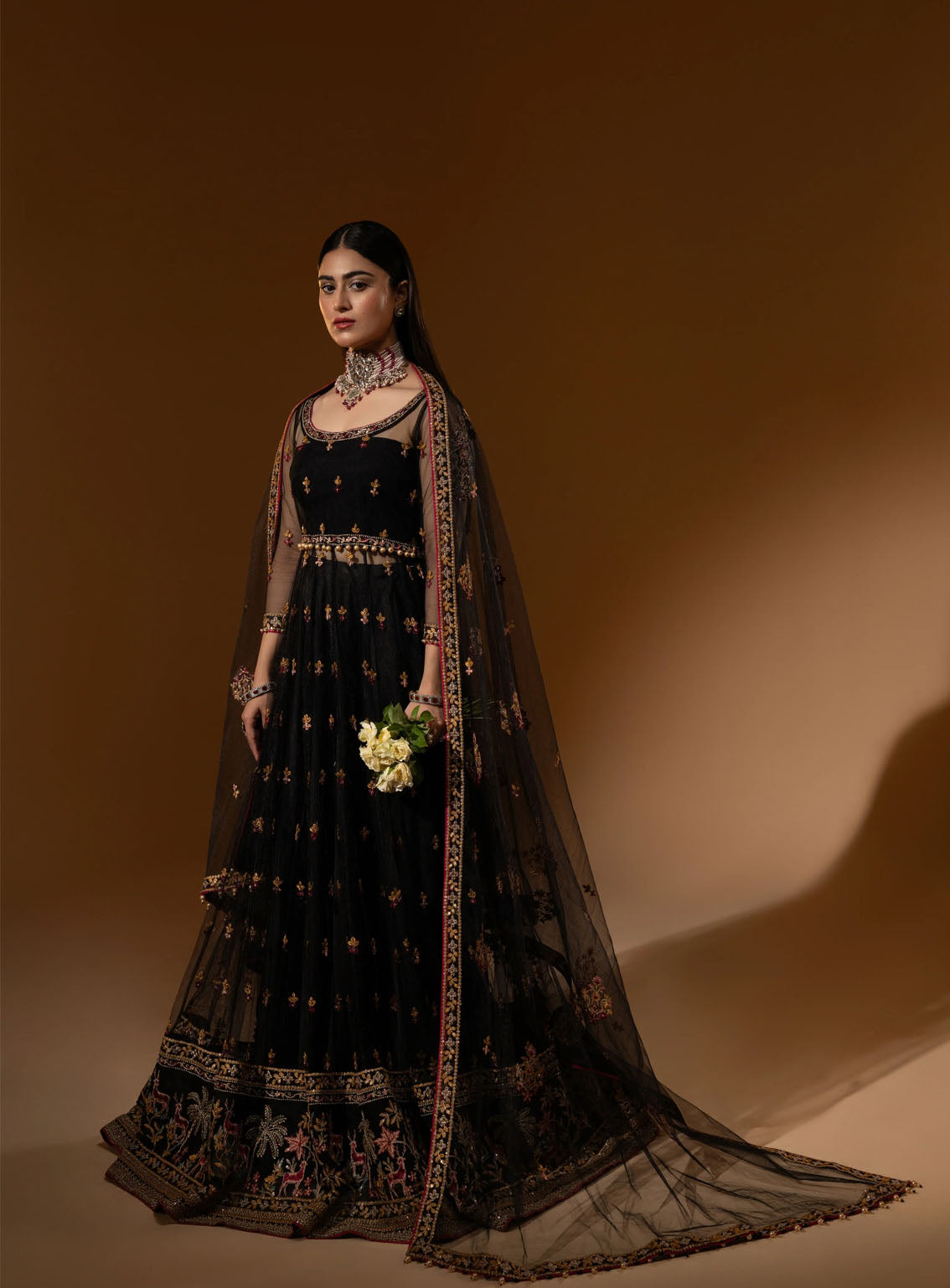 HemStitch Wedding Festive Embroidered Net 3 Piece Unstitched Suit HS24W WDU-02 ROSHNA HemStitch Wedding Festive Embroidered Net 3 Piece Unstitched Suit HS24W WDU-02 ROSHNA