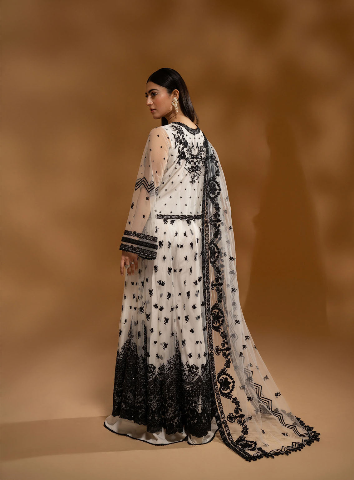 HemStitch Wedding Festive Embroidered Net 3 Piece Unstitched Suit HS24W WDU-06 RAINA HemStitch Wedding Festive Embroidered Net 3 Piece Unstitched Suit HS24W WDU-06 RAINA