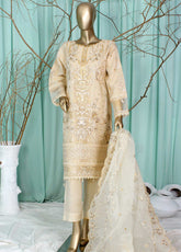 Husnkari By Romosh Embroidered Organza 3 Piece Stitched Suit RNPC25HK D-175 HEAVENLY GLOW (BN)