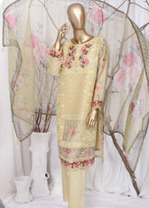 Husnkari By Romosh Embroidered Organza 3 Piece Stitched Suit RNPC25HK D-185 BLOSSOM ATTIRE (YL)