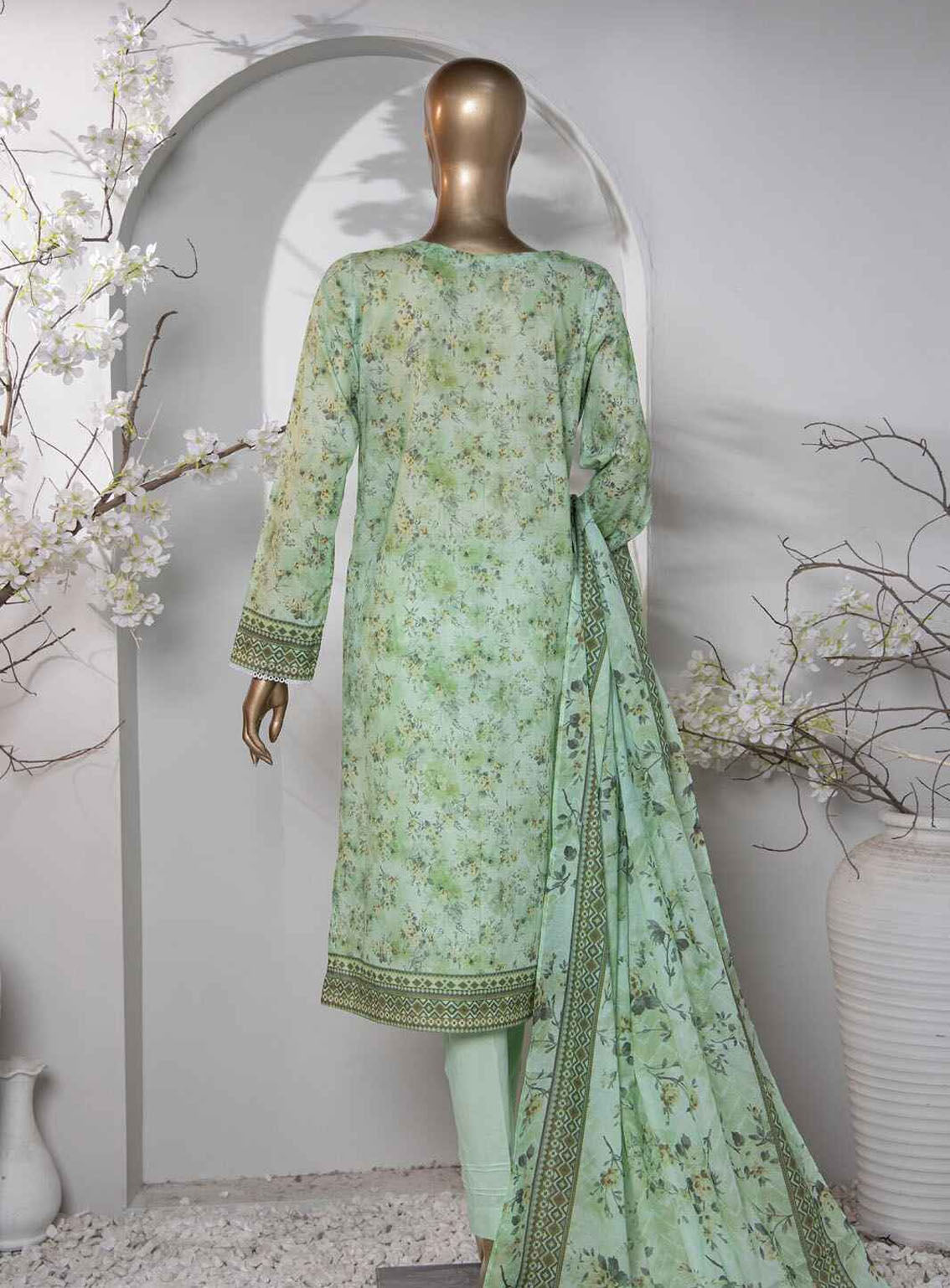 HZ Premium Dhagakari Embroidered Lawn 3 Piece Unstitched Suit HZ24PD D-800 HZ Premium Dhagakari Embroidered Lawn 3 Piece Unstitched Suit HZ24PD D-800