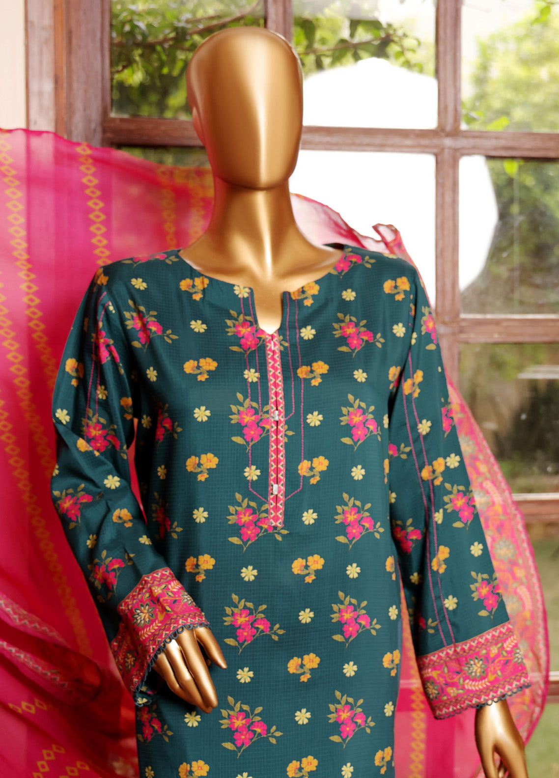 HZ Textile Airjet Filament Viscose Bana Dora Printed 3 Piece Unstitched Suit HZ24FVBD AVP-1107 HZ Textile Airjet Filament Viscose Bana Dora Printed 3 Piece Unstitched Suit HZ24FVBD AVP-1107