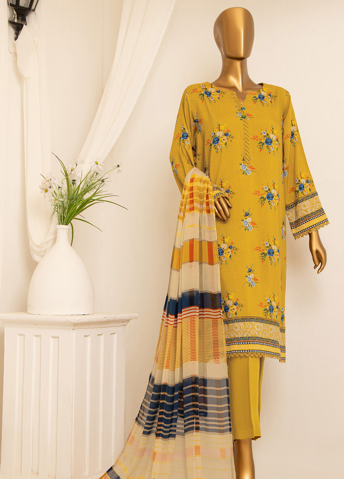 HZ Textile Airjet Filament Viscose Bana Dora Printed 3 Piece Unstitched Suit HZ24FVBD AVP-1109 HZ Textile Airjet Filament Viscose Bana Dora Printed 3 Piece Unstitched Suit HZ24FVBD AVP-1109