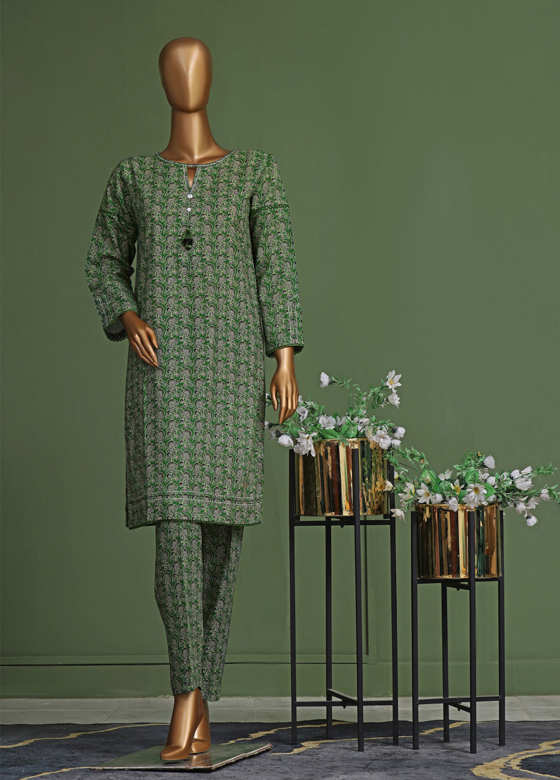 HZ Textile Basics Printed Khaddar 2 Piece Stitched Suit HZ24BPK KPC-902 HZ Textile Basics Printed Khaddar 2 Piece Stitched Suit HZ24BPK KPC-902