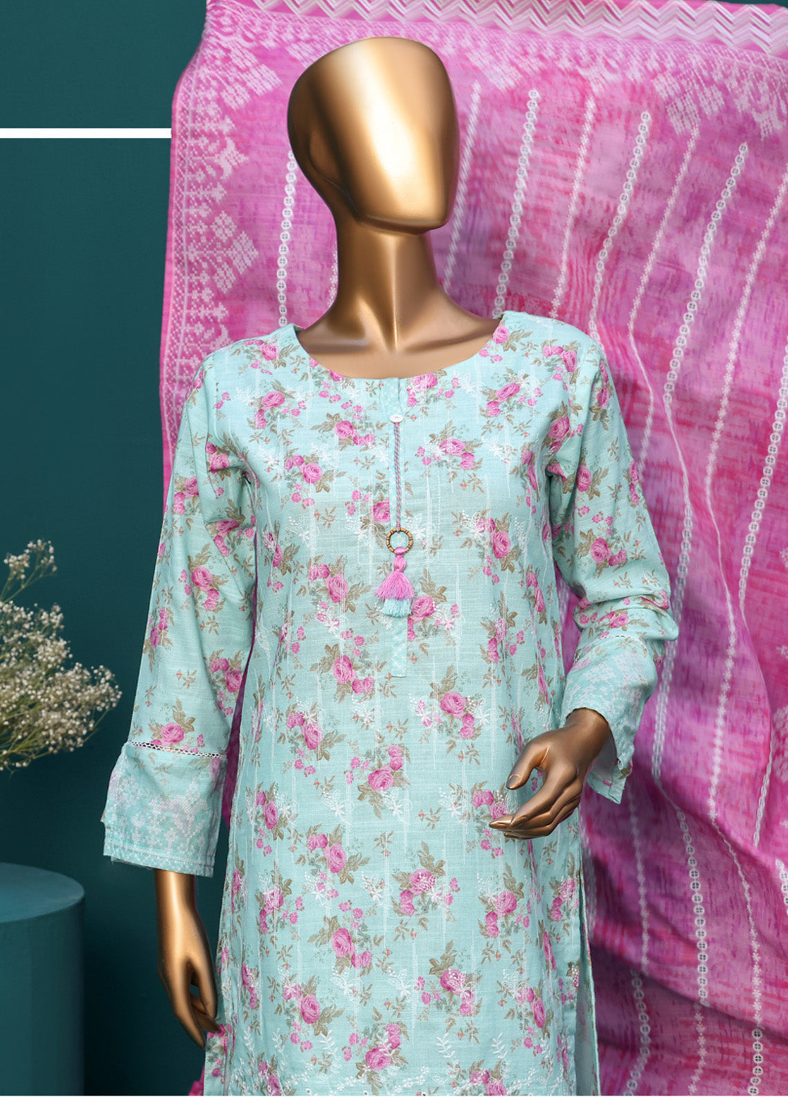 HZ Textile Chikankari Embroidered Khaddar 3 Piece Stitched Suit HZ24PKEC KE-918 HZ Textile Chikankari Embroidered Khaddar 3 Piece Stitched Suit HZ24PKEC KE-918