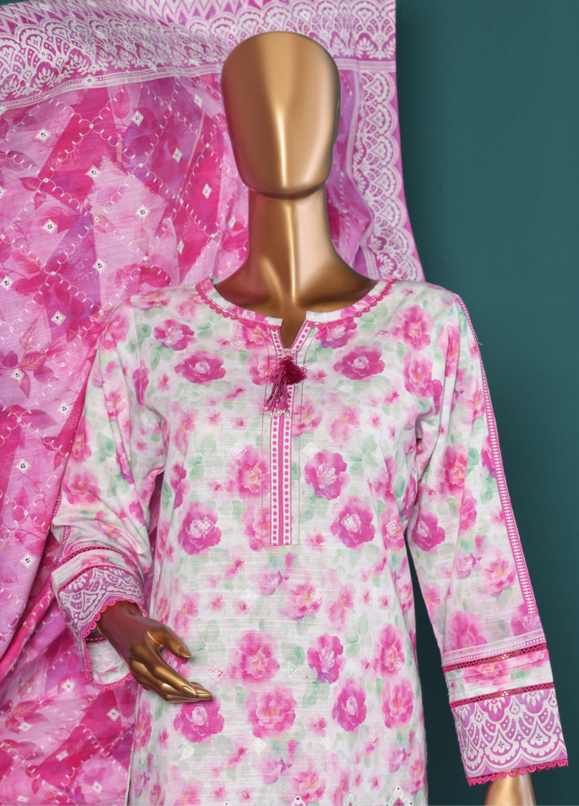 HZ Textile Chikankari Embroidered Khaddar 3 Piece Stitched Suit HZ24PKEC KE-919 HZ Textile Chikankari Embroidered Khaddar 3 Piece Stitched Suit HZ24PKEC KE-919