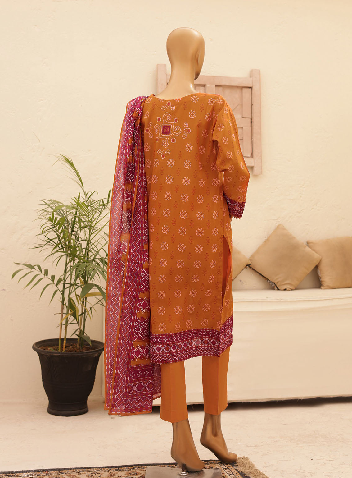 HZ Textile Chunri Printed Lawn 3 Piece Unstitched Suit HZ24C CPC-101A HZ Textile Chunri Printed Lawn 3 Piece Unstitched Suit HZ24C CPC-101A