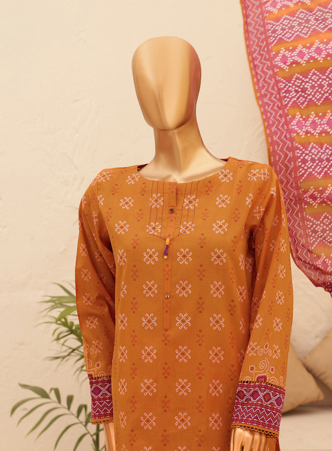 HZ Textile Chunri Printed Lawn 3 Piece Unstitched Suit HZ24C CPC-101A HZ Textile Chunri Printed Lawn 3 Piece Unstitched Suit HZ24C CPC-101A