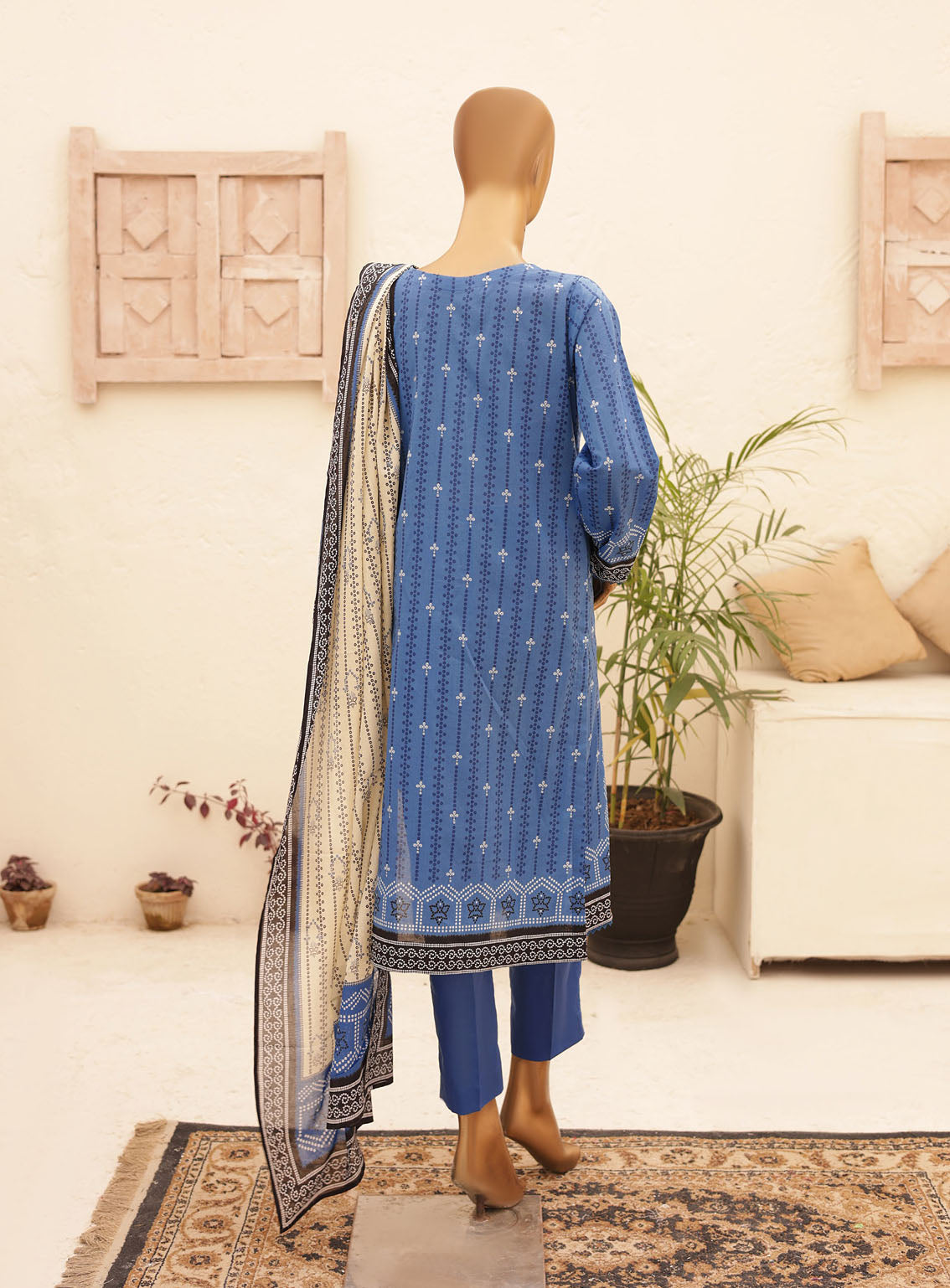 HZ Textile Chunri Printed Lawn 3 Piece Unstitched Suit HZ24C CPC-102B HZ Textile Chunri Printed Lawn 3 Piece Unstitched Suit HZ24C CPC-102B