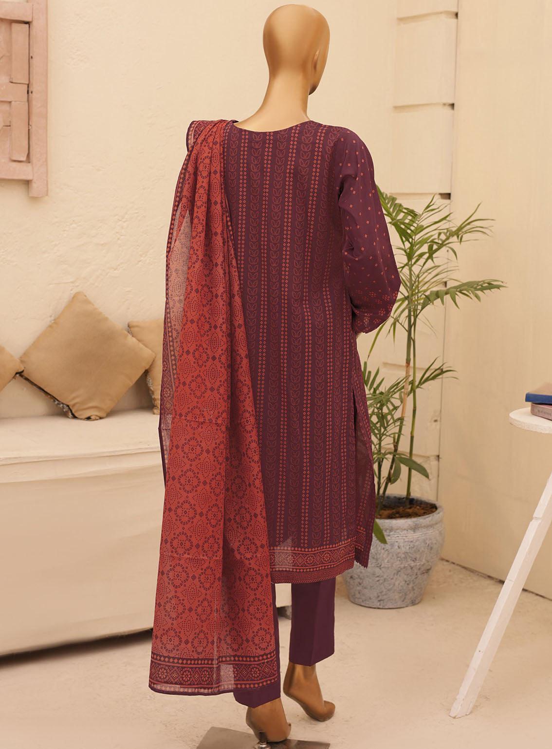 HZ Textile Chunri Printed Lawn 3 Piece Unstitched Suit HZ24C CPC-103A HZ Textile Chunri Printed Lawn 3 Piece Unstitched Suit HZ24C CPC-103A