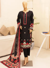 HZ Textile Chunri Printed Lawn 3 Piece Unstitched Suit HZ24C CPC-104B