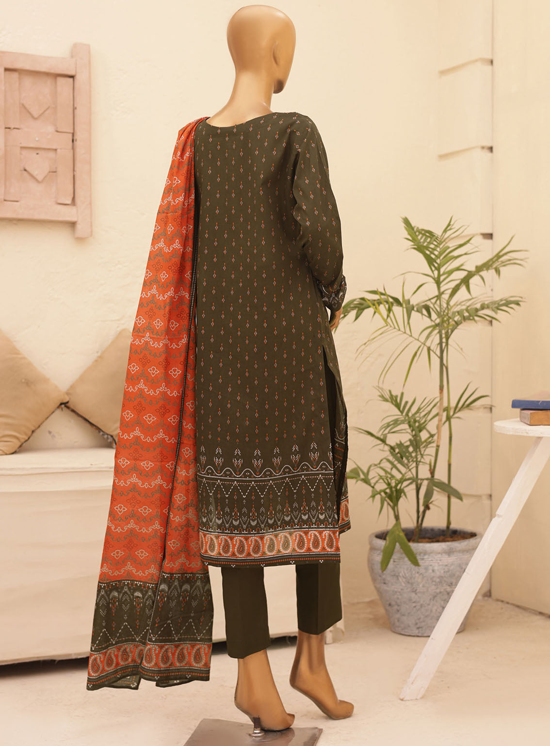 HZ Textile Chunri Printed Lawn 3 Piece Unstitched Suit HZ24C CPC-105A HZ Textile Chunri Printed Lawn 3 Piece Unstitched Suit HZ24C CPC-105A