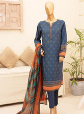 HZ Textile Chunri Printed Lawn 3 Piece Unstitched Suit HZ24C CPC-106A