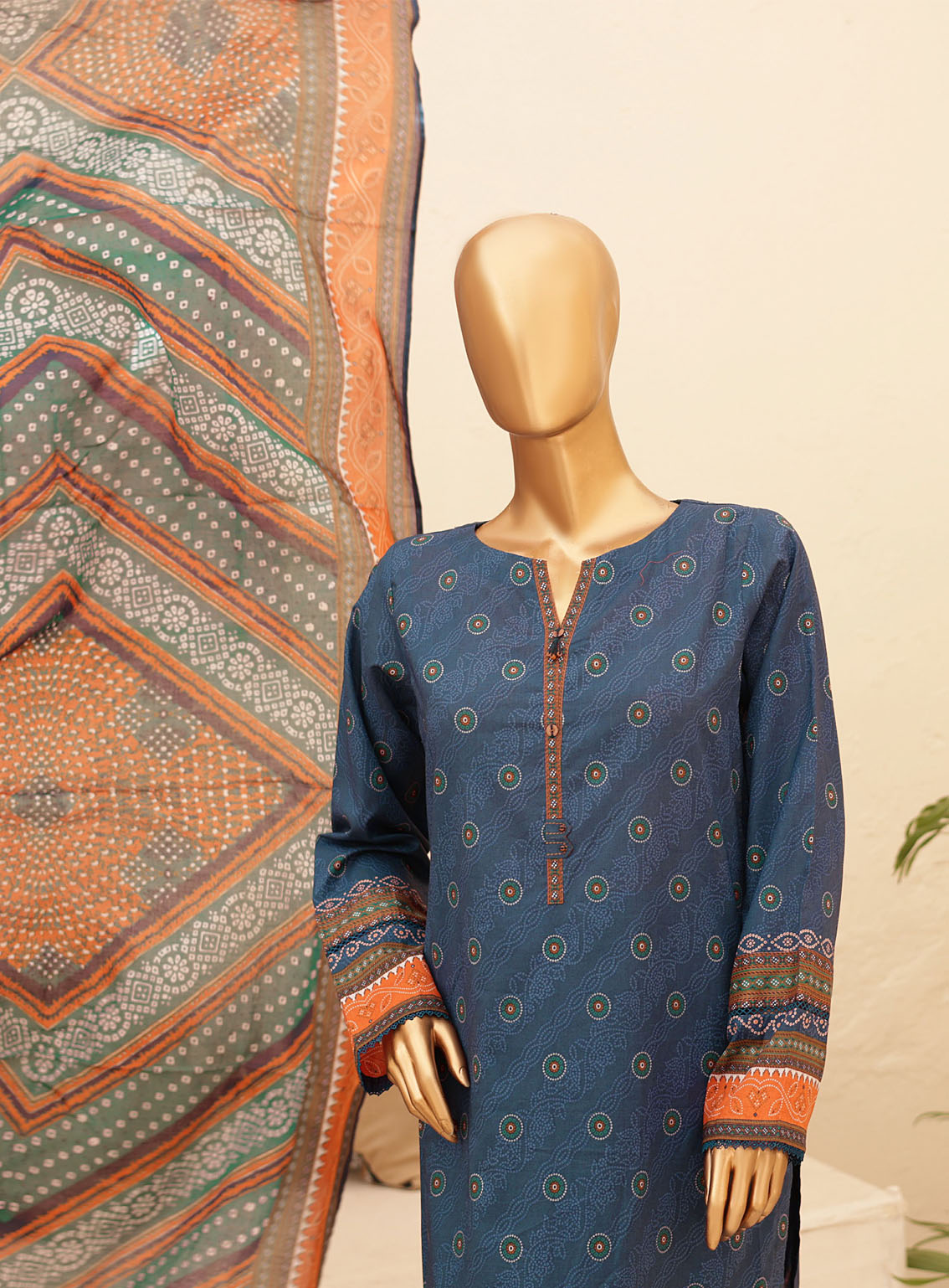 HZ Textile Chunri Printed Lawn 3 Piece Unstitched Suit HZ24C CPC-106A HZ Textile Chunri Printed Lawn 3 Piece Unstitched Suit HZ24C CPC-106A