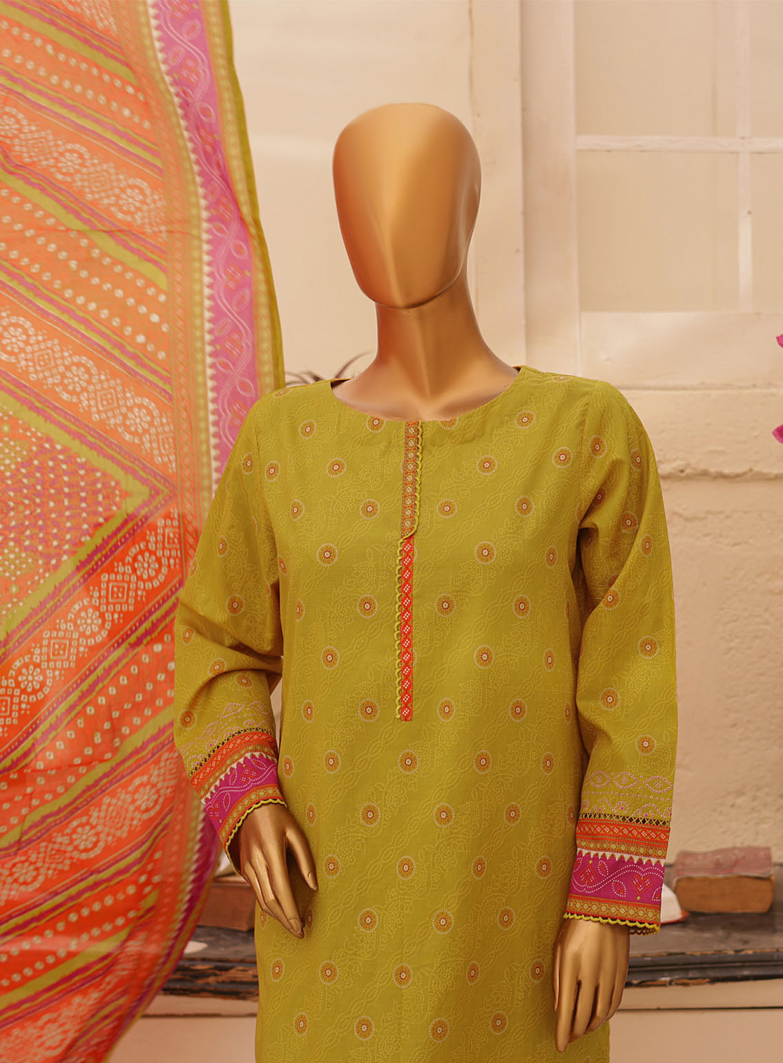 HZ Textile Chunri Printed Lawn 3 Piece Unstitched Suit HZ24C CPC-106B HZ Textile Chunri Printed Lawn 3 Piece Unstitched Suit HZ24C CPC-106B