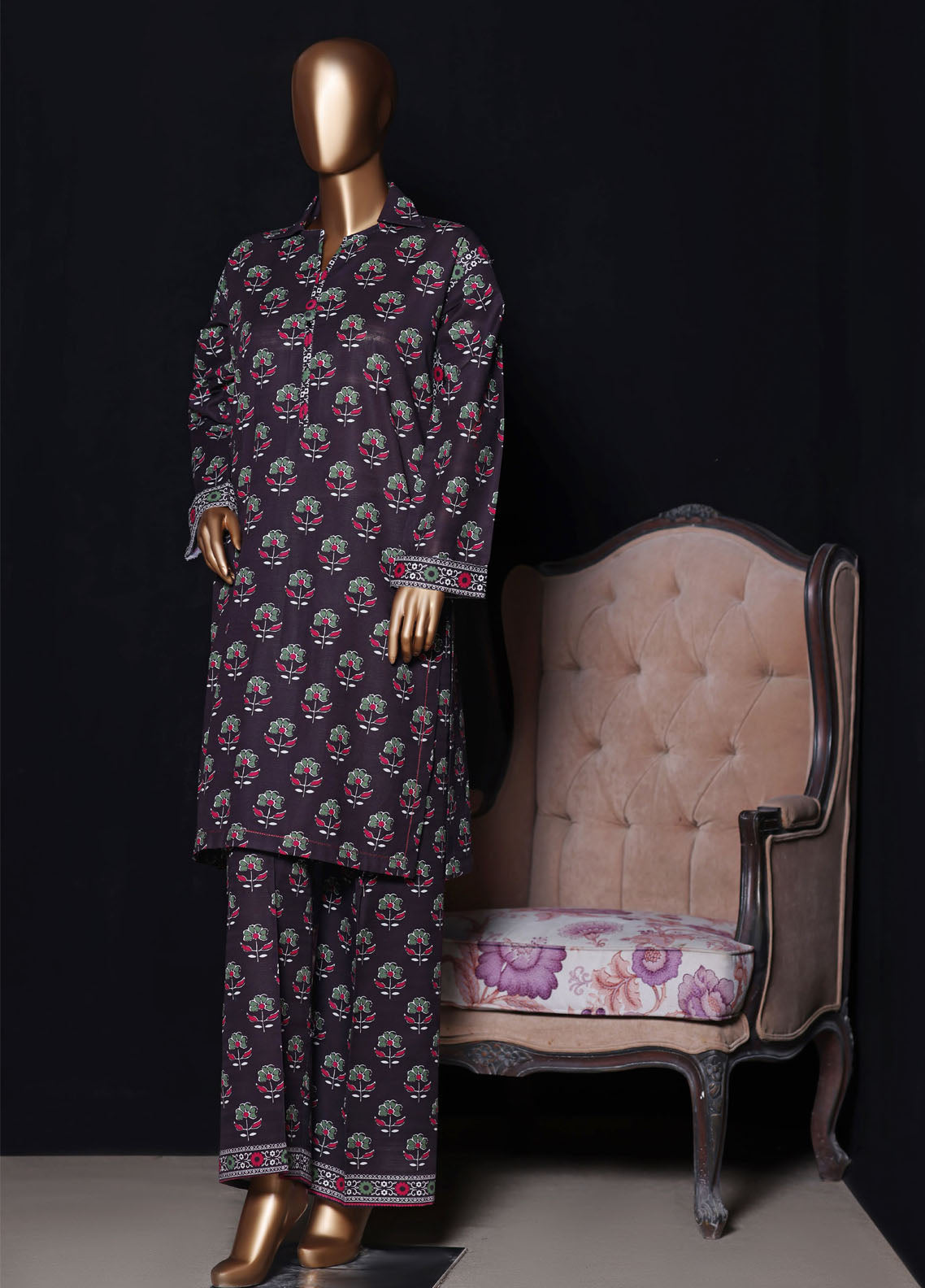 HZ Textile Co-Ord's Printed Khaddar 2 Piece Stitched Suit HZ25PK KPT-2588 HZ Textile Co-Ord's Printed Khaddar 2 Piece Stitched Suit HZ25PK KPT-2588