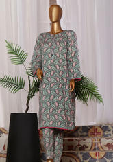 HZ Textile Co-Ords Mid Summer Printed 2 Piece Unstitched Suit HZ24CO MSC-1051
