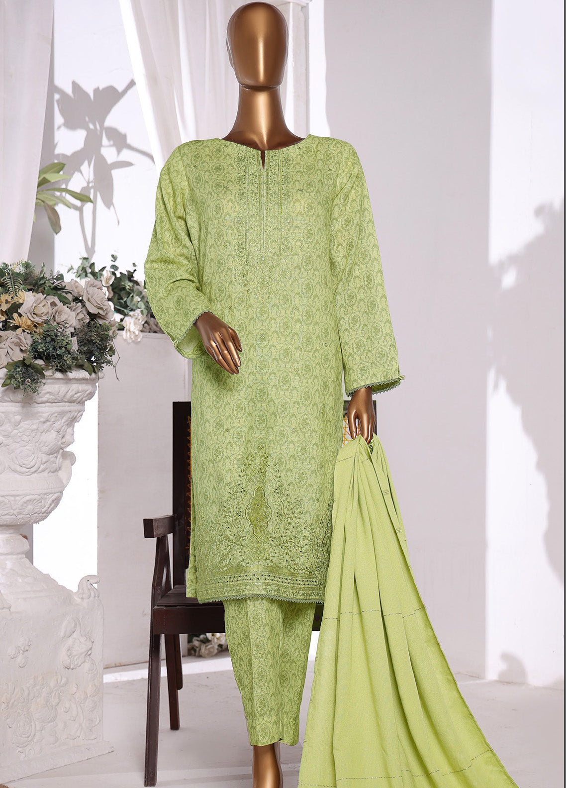 HZ Textile Embroidered Khaddar With Dyed Karandi Shawl 3 Piece Unstitched Suit HZ24KKS KES-65 HZ Textile Embroidered Khaddar With Dyed Karandi Shawl 3 Piece Unstitched Suit HZ24KKS KES-65