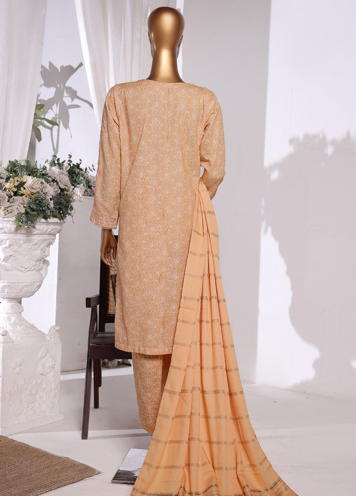 HZ Textile Embroidered Khaddar With Dyed Karandi Shawl 3 Piece Unstitched Suit HZ24KKS KES-66 HZ Textile Embroidered Khaddar With Dyed Karandi Shawl 3 Piece Unstitched Suit HZ24KKS KES-66