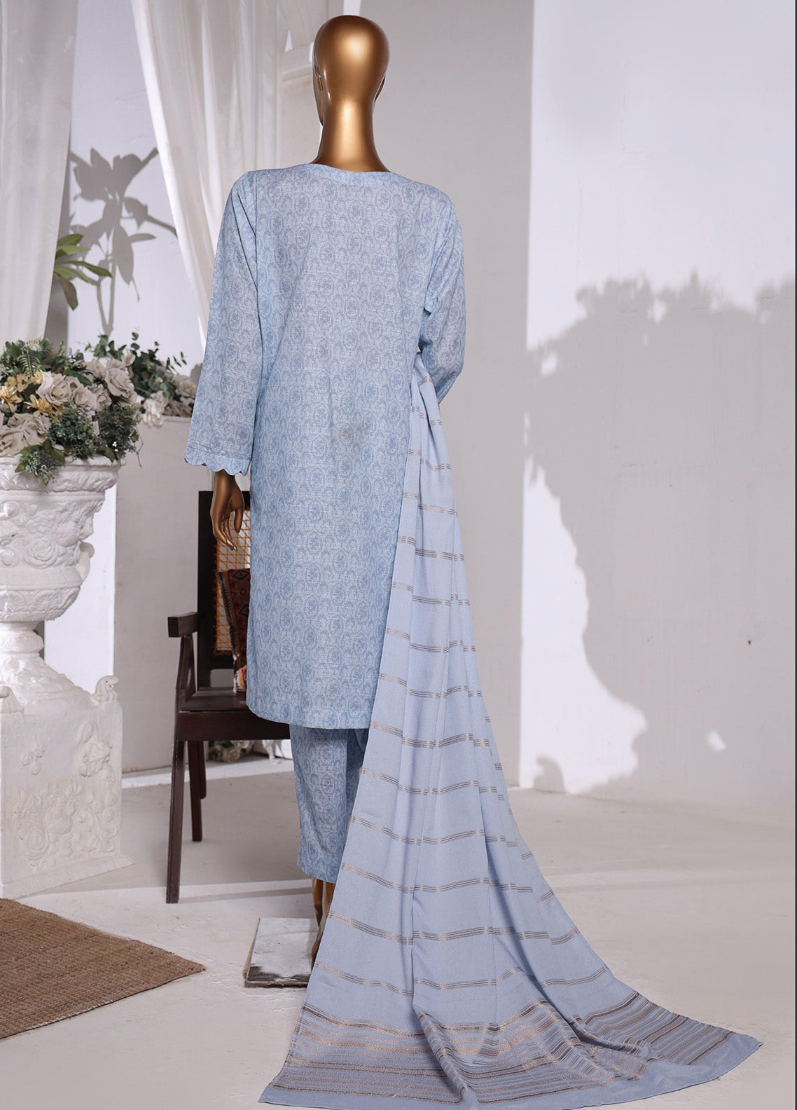 HZ Textile Embroidered Khaddar With Dyed Karandi Shawl 3 Piece Unstitched Suit HZ24KKS KES-68 HZ Textile Embroidered Khaddar With Dyed Karandi Shawl 3 Piece Unstitched Suit HZ24KKS KES-68