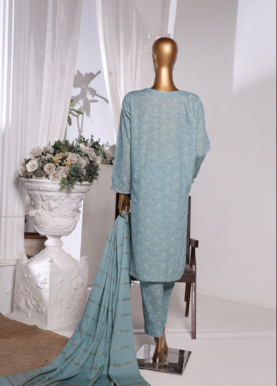 HZ Textile Embroidered Khaddar With Dyed Karandi Shawl 3 Piece Unstitched Suit HZ24KKS KES-69 HZ Textile Embroidered Khaddar With Dyed Karandi Shawl 3 Piece Unstitched Suit HZ24KKS KES-69