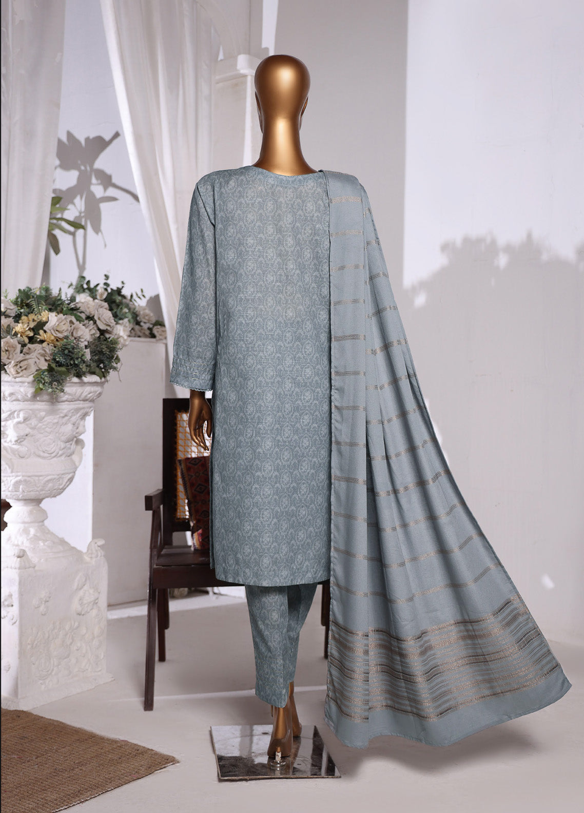 HZ Textile Embroidered Khaddar With Dyed Karandi Shawl 3 Piece Unstitched Suit HZ24KKS KES-70 HZ Textile Embroidered Khaddar With Dyed Karandi Shawl 3 Piece Unstitched Suit HZ24KKS KES-70
