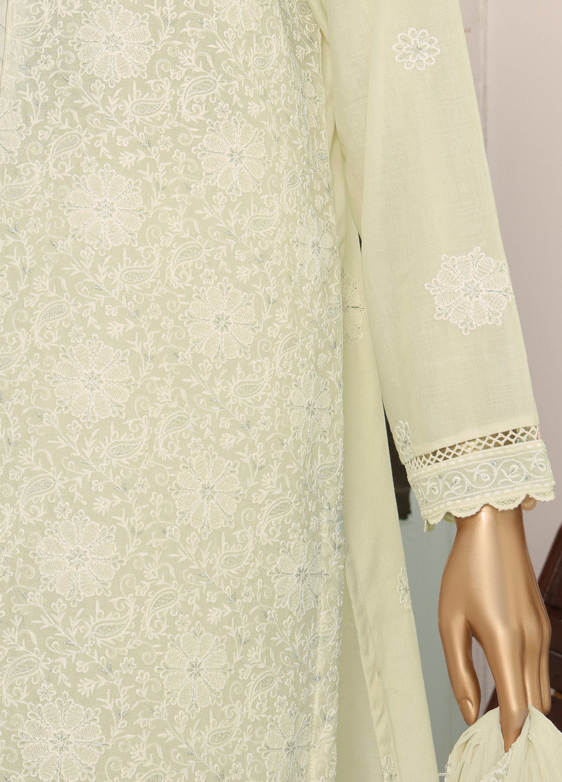 HZ Textile Lucknowi Chikankari Embroidered Lawn 3 Piece Unstitched Suit HZ24LC LCE-09 HZ Textile Lucknowi Chikankari Embroidered Lawn 3 Piece Unstitched Suit HZ24LC LCE-09