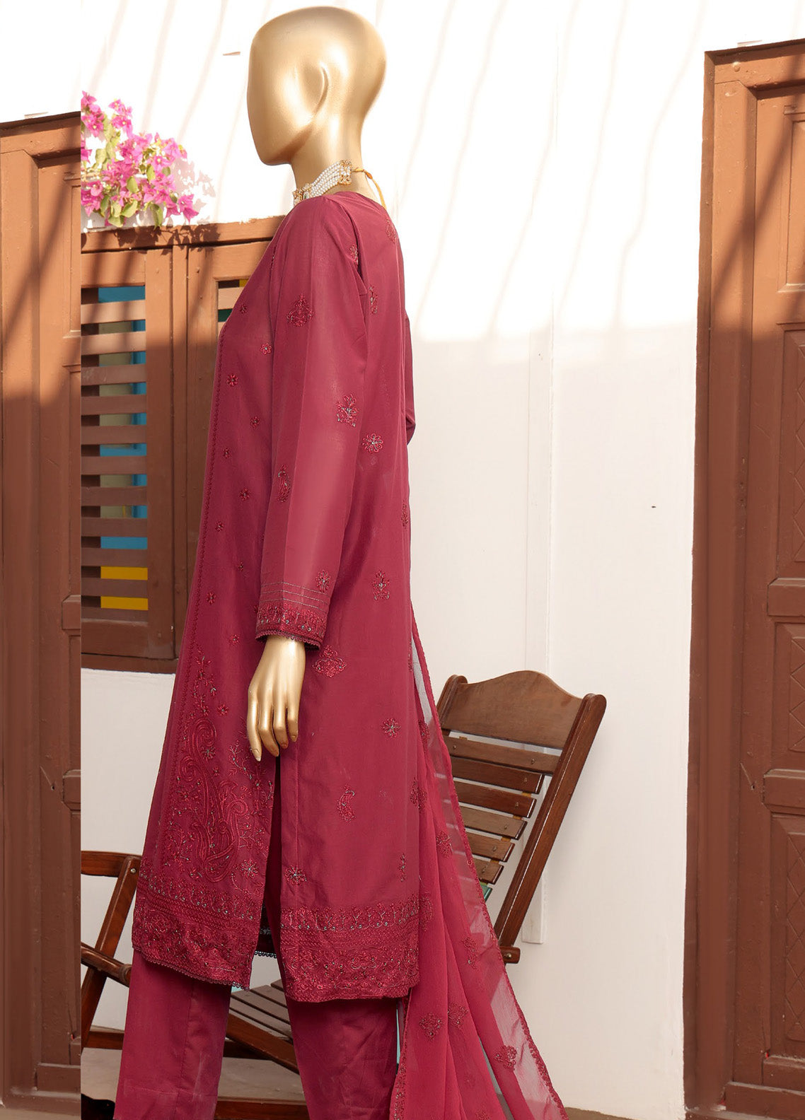 HZ Textile Lucknowi Chikankari Embroidered Lawn 3 Piece Unstitched Suit HZ24LC LCE-12 HZ Textile Lucknowi Chikankari Embroidered Lawn 3 Piece Unstitched Suit HZ24LC LCE-12