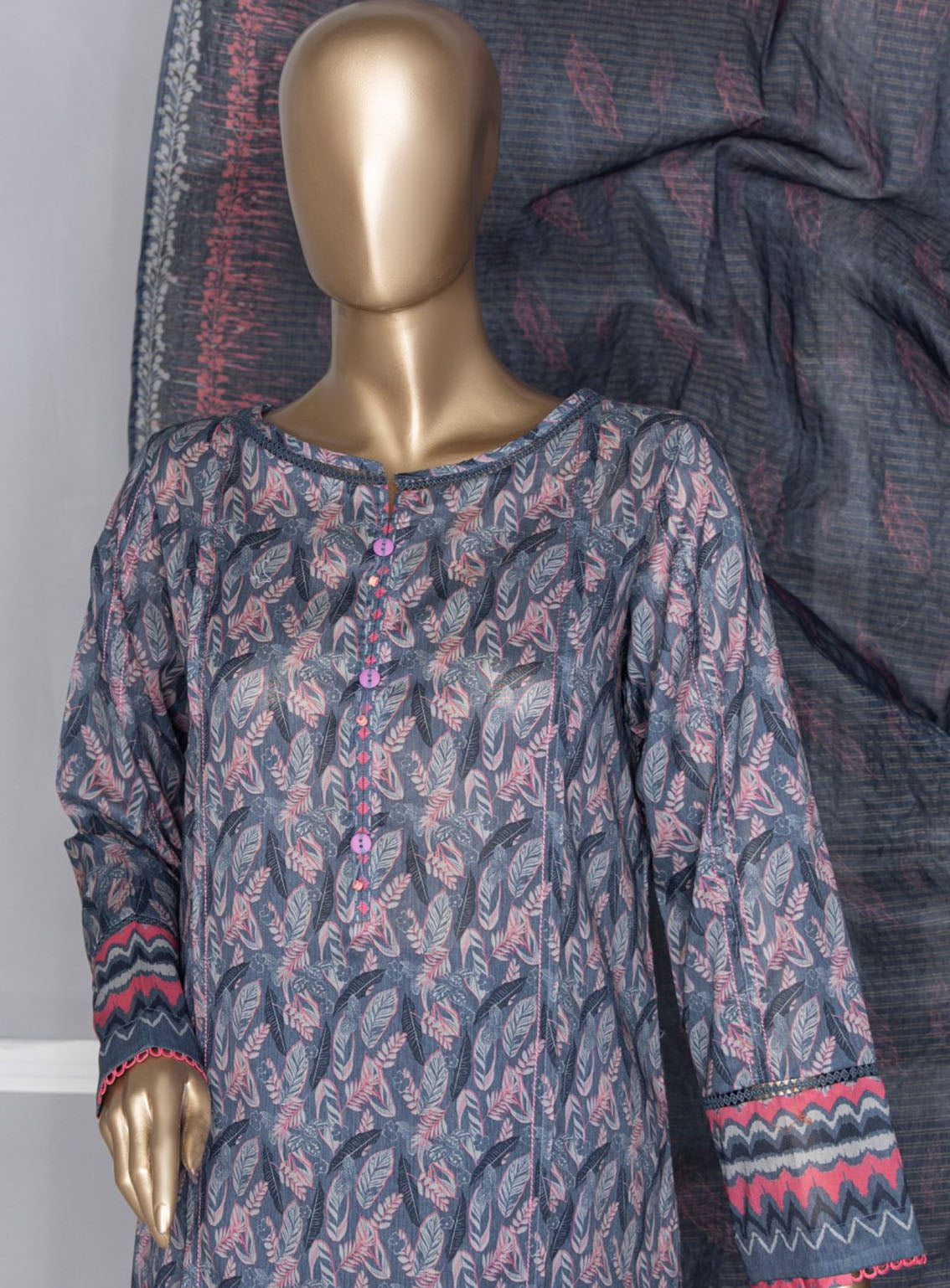 HZ Textile Platinum Digital Printed Lawn 3 Piece Unstitched Suit HZ24PZD PPC-103 HZ Textile Platinum Digital Printed Lawn 3 Piece Unstitched Suit HZ24PZD PPC-103