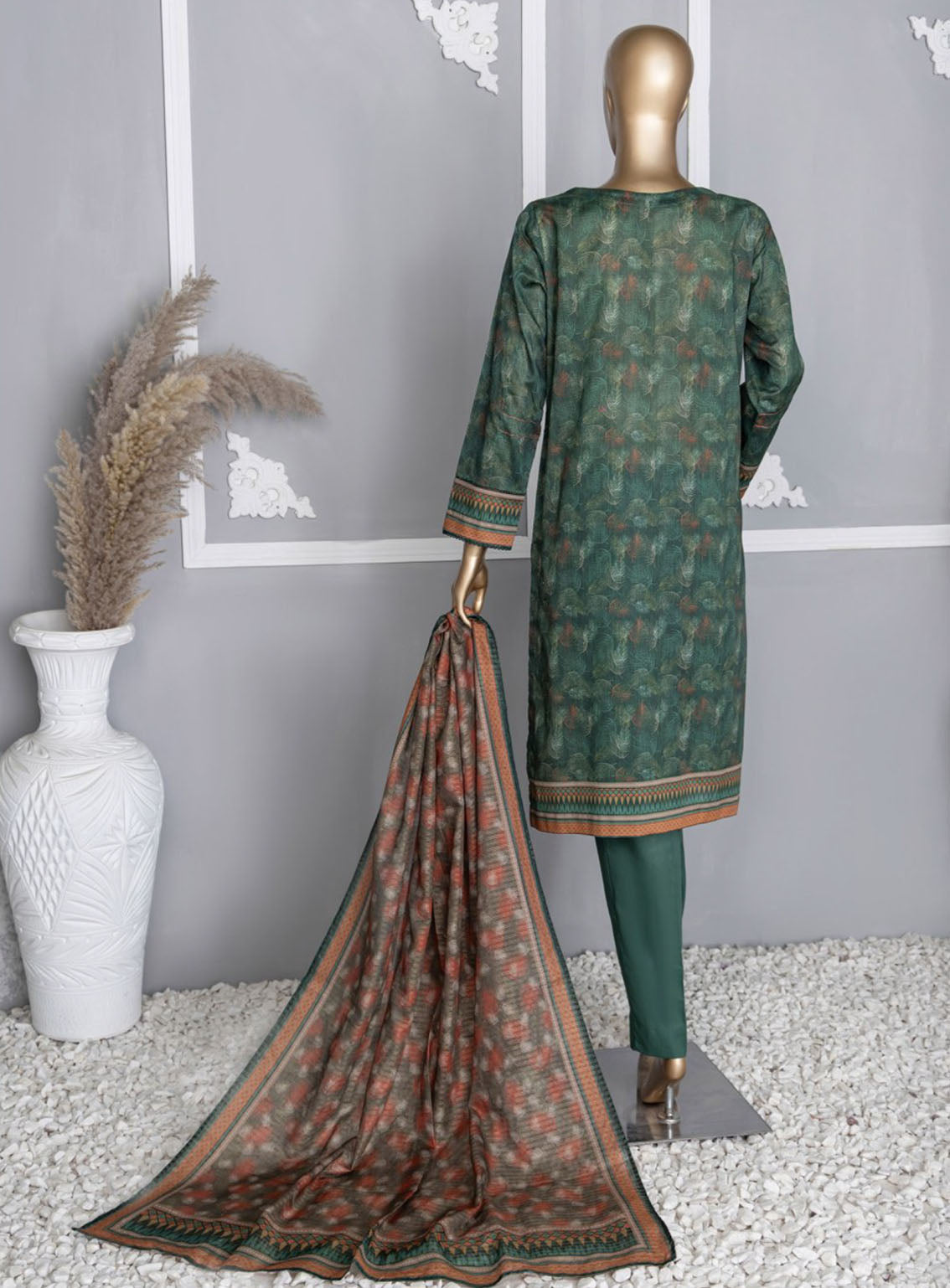 HZ Textile Platinum Digital Printed Lawn 3 Piece Unstitched Suit HZ24PZD PPC-104 HZ Textile Platinum Digital Printed Lawn 3 Piece Unstitched Suit HZ24PZD PPC-104