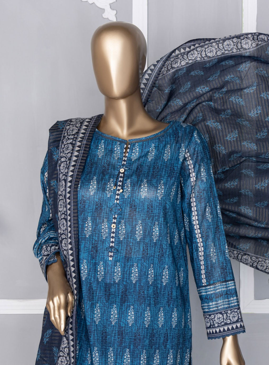 HZ Textile Platinum Digital Printed Lawn 3 Piece Unstitched Suit HZ24PZD PPC-105 HZ Textile Platinum Digital Printed Lawn 3 Piece Unstitched Suit HZ24PZD PPC-105