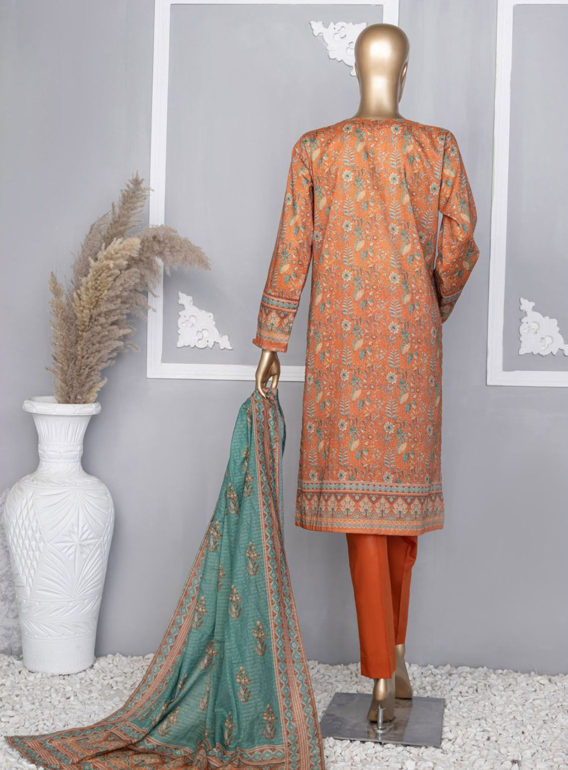 HZ Textile Platinum Digital Printed Lawn 3 Piece Unstitched Suit HZ24PZD PPC-106 HZ Textile Platinum Digital Printed Lawn 3 Piece Unstitched Suit HZ24PZD PPC-106