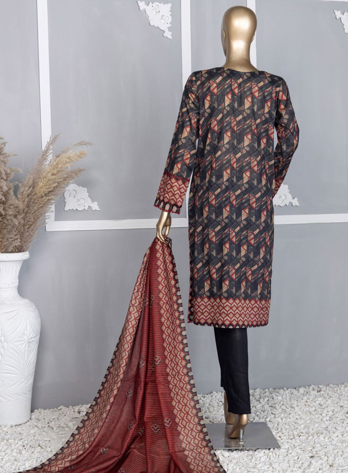 HZ Textile Platinum Digital Printed Lawn 3 Piece Unstitched Suit HZ24PZD PPC-107 HZ Textile Platinum Digital Printed Lawn 3 Piece Unstitched Suit HZ24PZD PPC-107