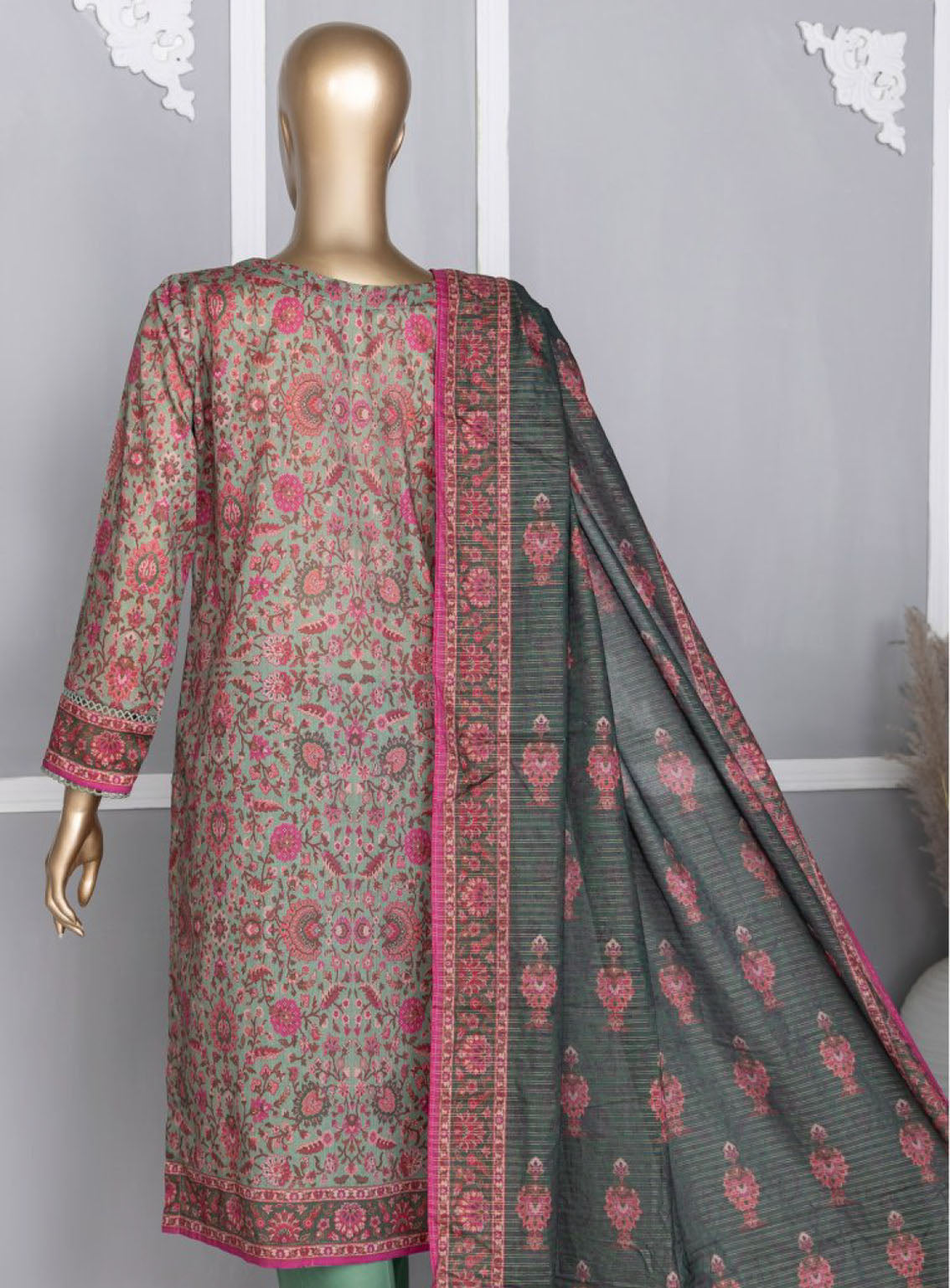 HZ Textile Platinum Digital Printed Lawn 3 Piece Unstitched Suit HZ24PZD PPC-111 HZ Textile Platinum Digital Printed Lawn 3 Piece Unstitched Suit HZ24PZD PPC-111