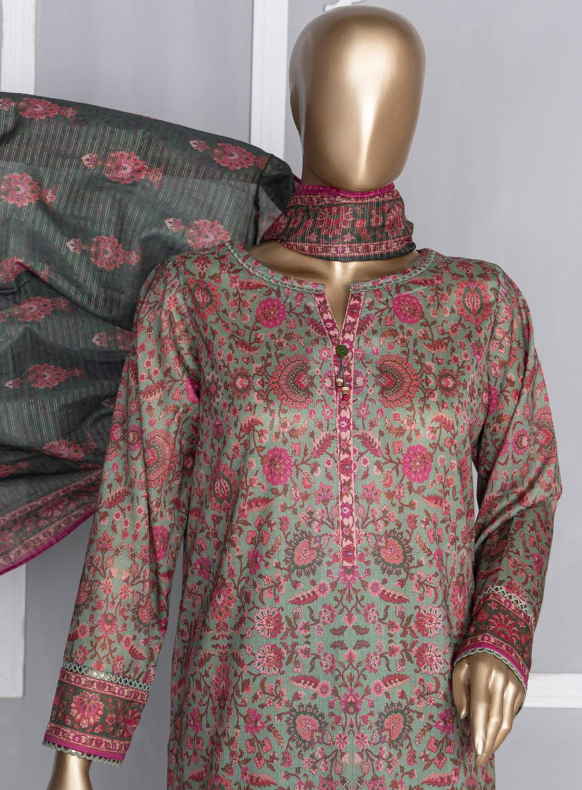 HZ Textile Platinum Digital Printed Lawn 3 Piece Unstitched Suit HZ24PZD PPC-111 HZ Textile Platinum Digital Printed Lawn 3 Piece Unstitched Suit HZ24PZD PPC-111