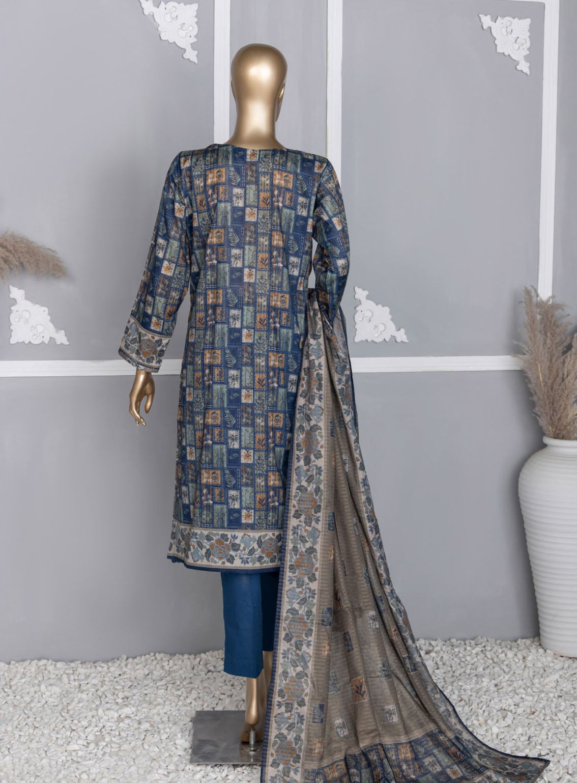 HZ Textile Platinum Digital Printed Lawn 3 Piece Unstitched Suit HZ24PZD PPC-112 HZ Textile Platinum Digital Printed Lawn 3 Piece Unstitched Suit HZ24PZD PPC-112