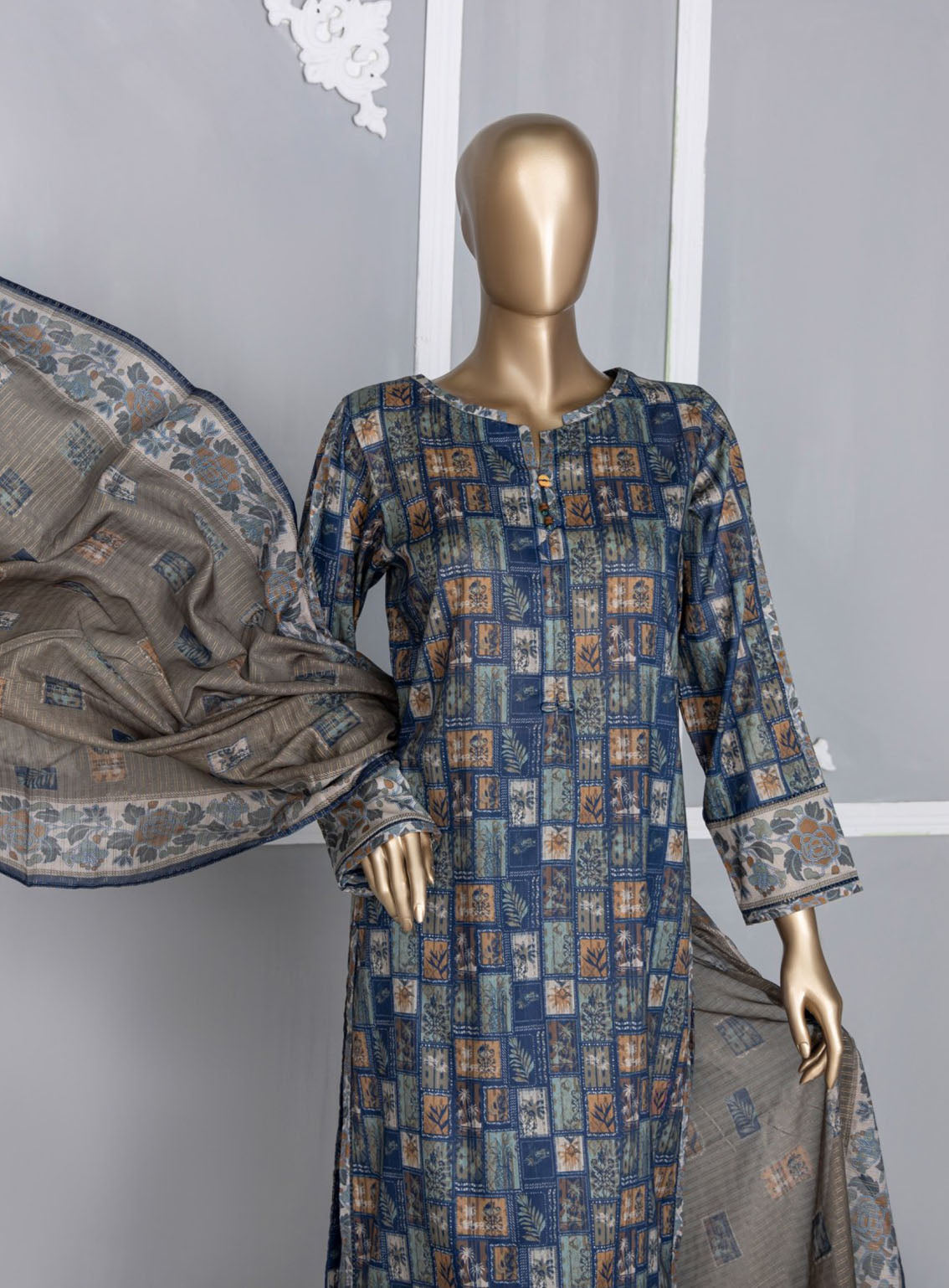 HZ Textile Platinum Digital Printed Lawn 3 Piece Unstitched Suit HZ24PZD PPC-112 HZ Textile Platinum Digital Printed Lawn 3 Piece Unstitched Suit HZ24PZD PPC-112