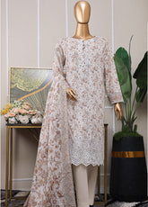 HZ Textile Premium Chikankari Embroidered Lawn 3 Piece Unstitched Suit HZ25PCPLD PCP-532