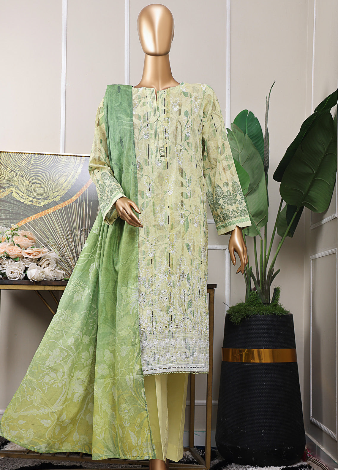 HZ Textile Premium Chikankari Embroidered Lawn 3 Piece Unstitched Suit HZ25PCPLD PCP-534 HZ Textile Premium Chikankari Embroidered Lawn 3 Piece Unstitched Suit HZ25PCPLD PCP-534