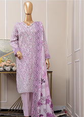 HZ Textile Premium Chikankari Embroidered Lawn 3 Piece Unstitched Suit HZ25PCPLD PCP-536