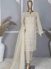 HZ Textile Premium Chikankari Lawn Piece Unstitched Suit HZ24PCL CEC-725