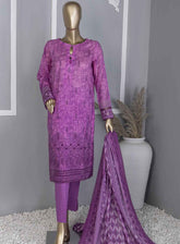 HZ Textile Premium Chikankari Lawn Piece Unstitched Suit HZ24PCL CEC-769