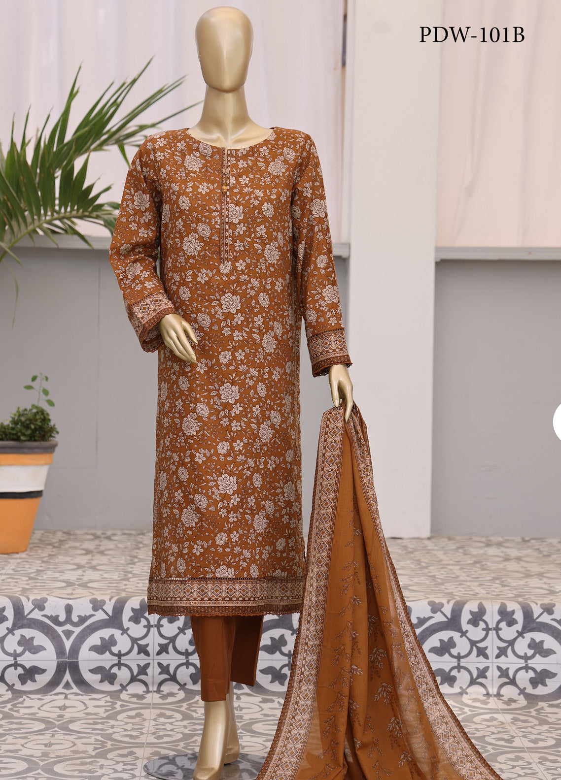 HZ Textile Premium Daily Wear Printed 3 Piece Unstitched Suit HZ25PDW D-101B HZ Textile Premium Daily Wear Printed 3 Piece Unstitched Suit HZ25PDW D-101B