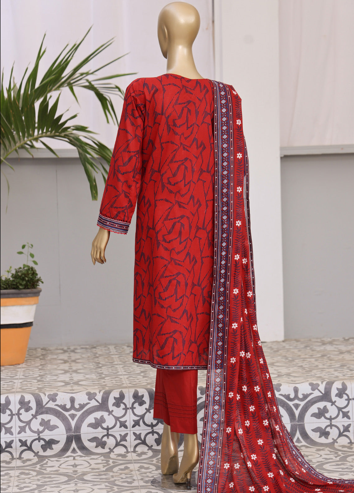 HZ Textile Premium Daily Wear Printed 3 Piece Unstitched Suit HZ25PDW D-104B HZ Textile Premium Daily Wear Printed 3 Piece Unstitched Suit HZ25PDW D-104B