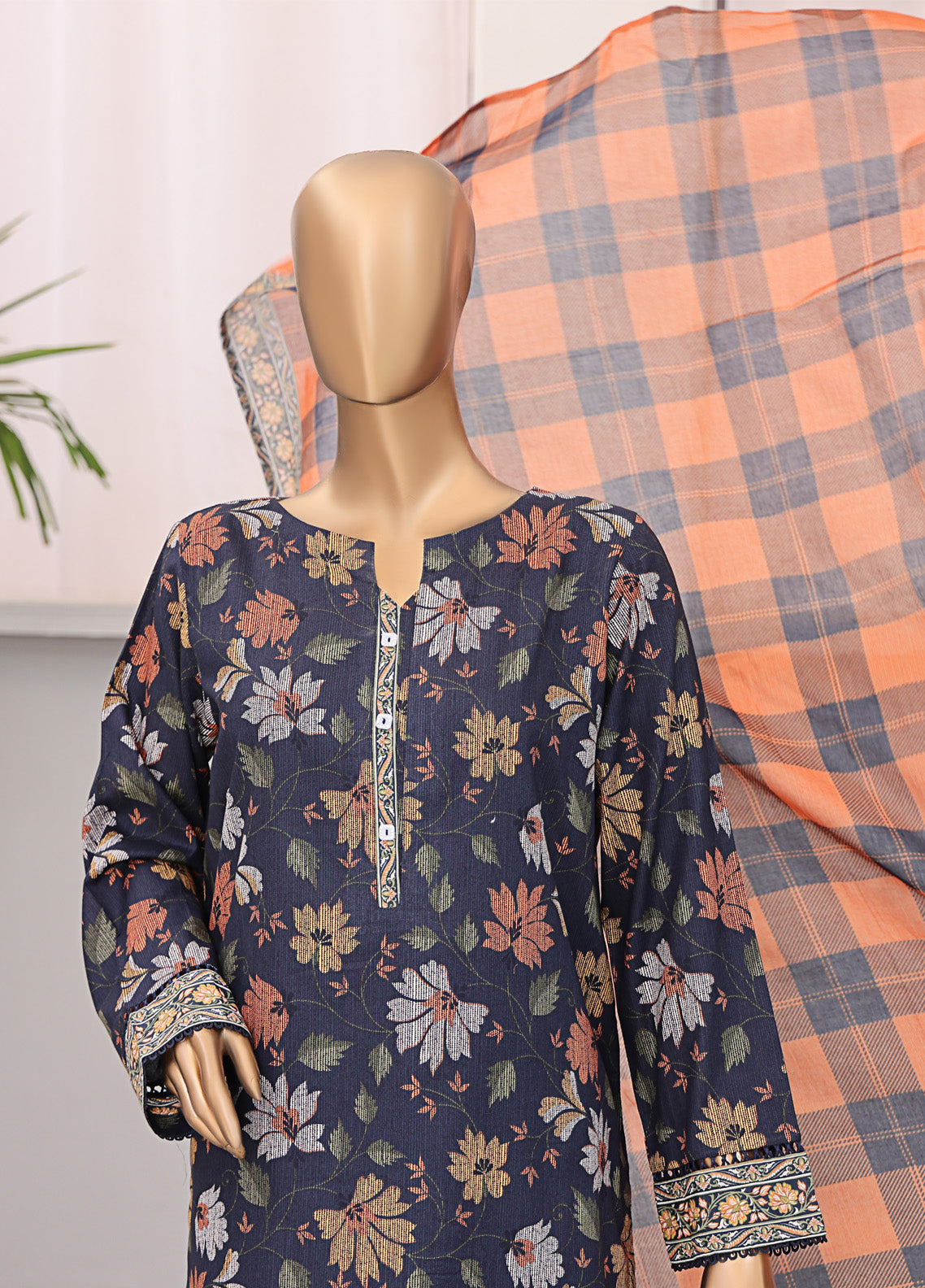 HZ Textile Premium Daily Wear Printed 3 Piece Unstitched Suit HZ25PDW D-105B HZ Textile Premium Daily Wear Printed 3 Piece Unstitched Suit HZ25PDW D-105B