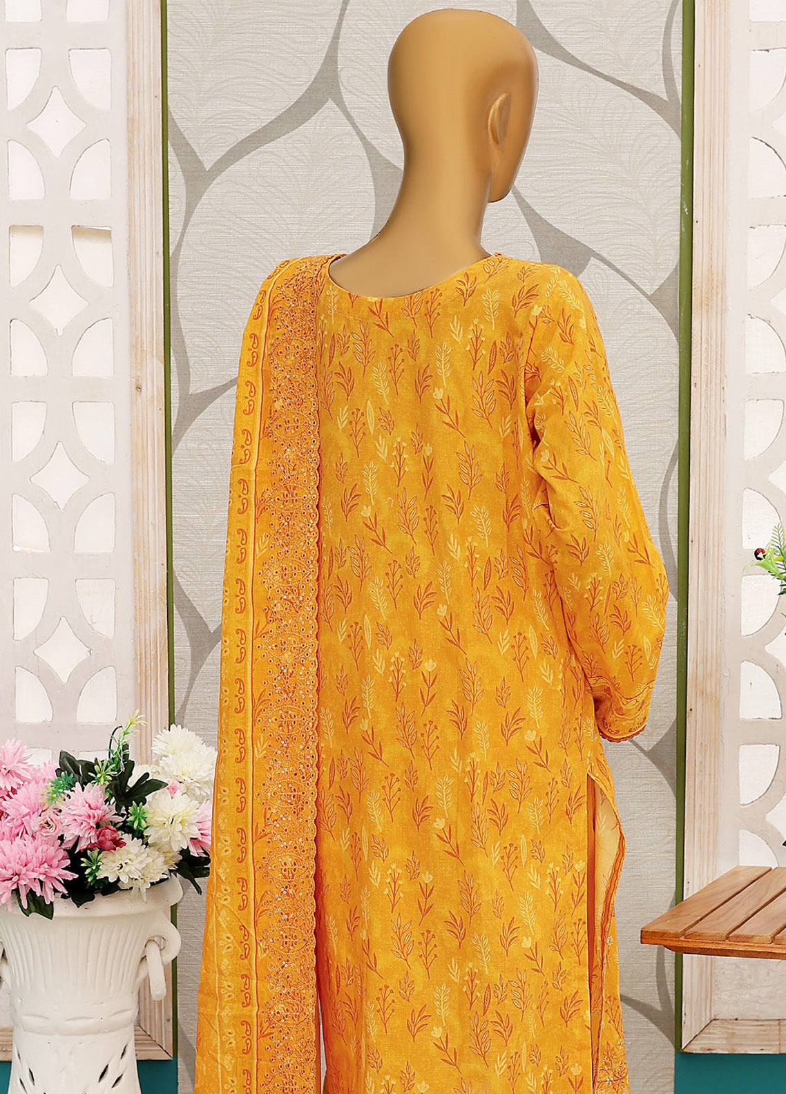 HZ Textile Premium Embroidered Cotton Lawn 3 Piece Unstitched Suit HZ24CWV2 D-142 HZ Textile Premium Embroidered Cotton Lawn 3 Piece Unstitched Suit HZ24CWV2 D-142