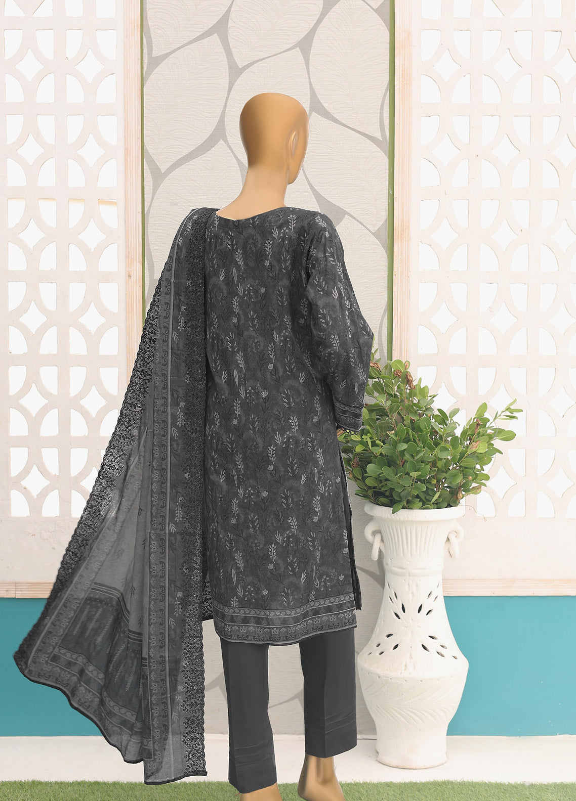 HZ Textile Premium Embroidered Cotton Lawn 3 Piece Unstitched Suit HZ24CWV2 D-147 HZ Textile Premium Embroidered Cotton Lawn 3 Piece Unstitched Suit HZ24CWV2 D-147