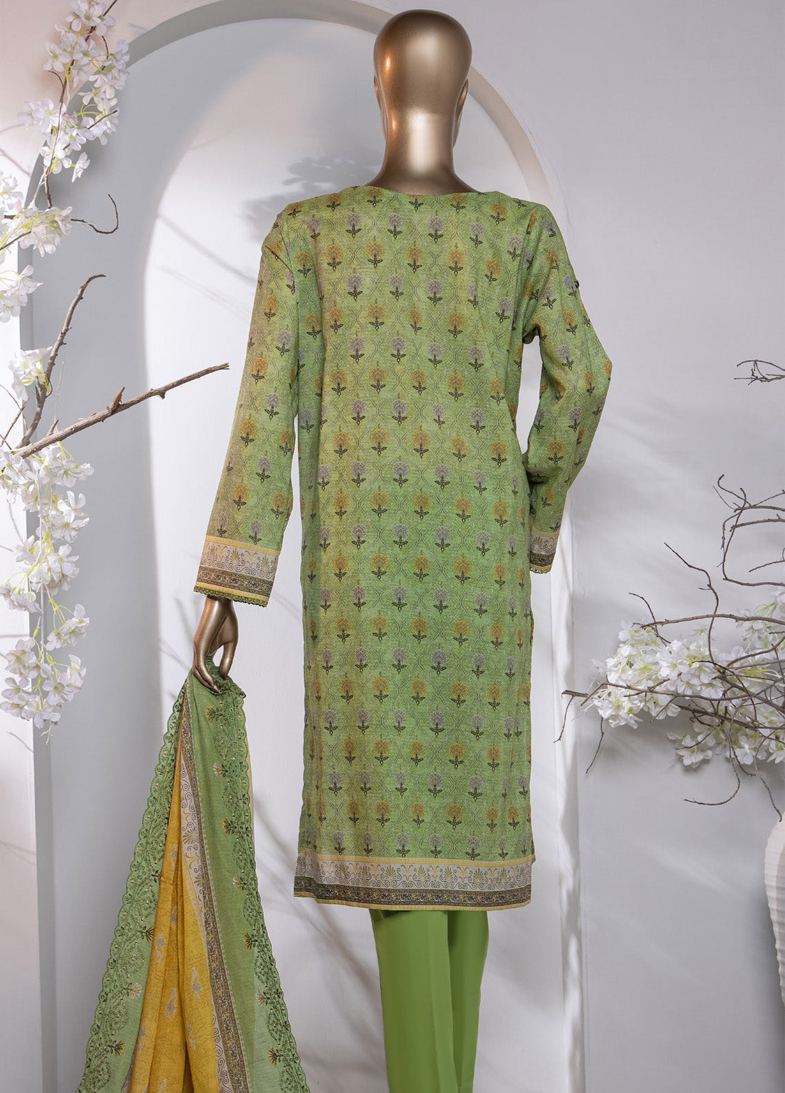 HZ Textile Premium Embroidered Cotton Lawn 3 Piece Unstitched Suit HZ24CWV2 D-753 HZ Textile Premium Embroidered Cotton Lawn 3 Piece Unstitched Suit HZ24CWV2 D-753